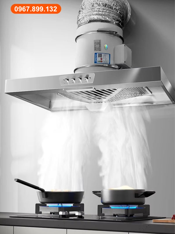 Quạt hút mùi bếp HMB-150P ( Combo quạt và máng hút ) 4