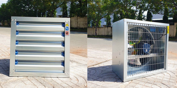 Quạt Thông Gió Vuông Công Nghiệp 400×400 4